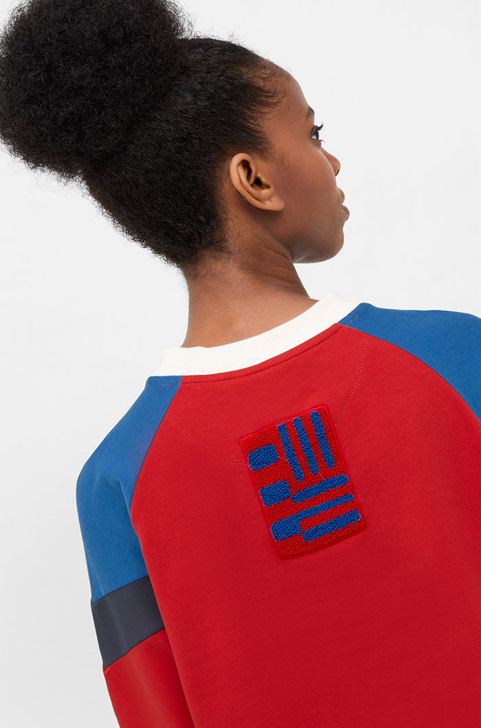 Sudadera tricolor Barça – Mujer