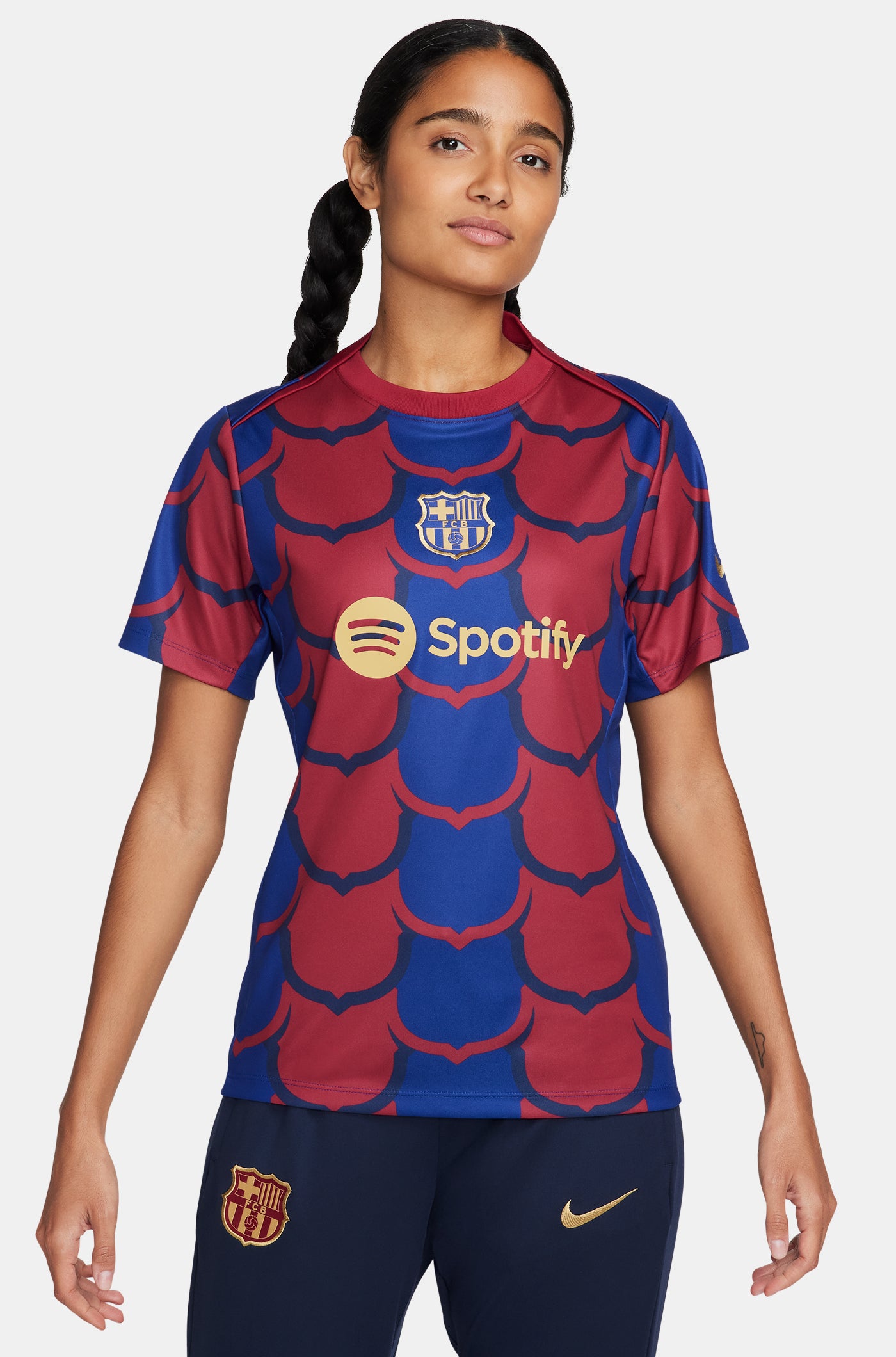 Maillot d'avant-match blaugrana du FC Barcelone - Femme