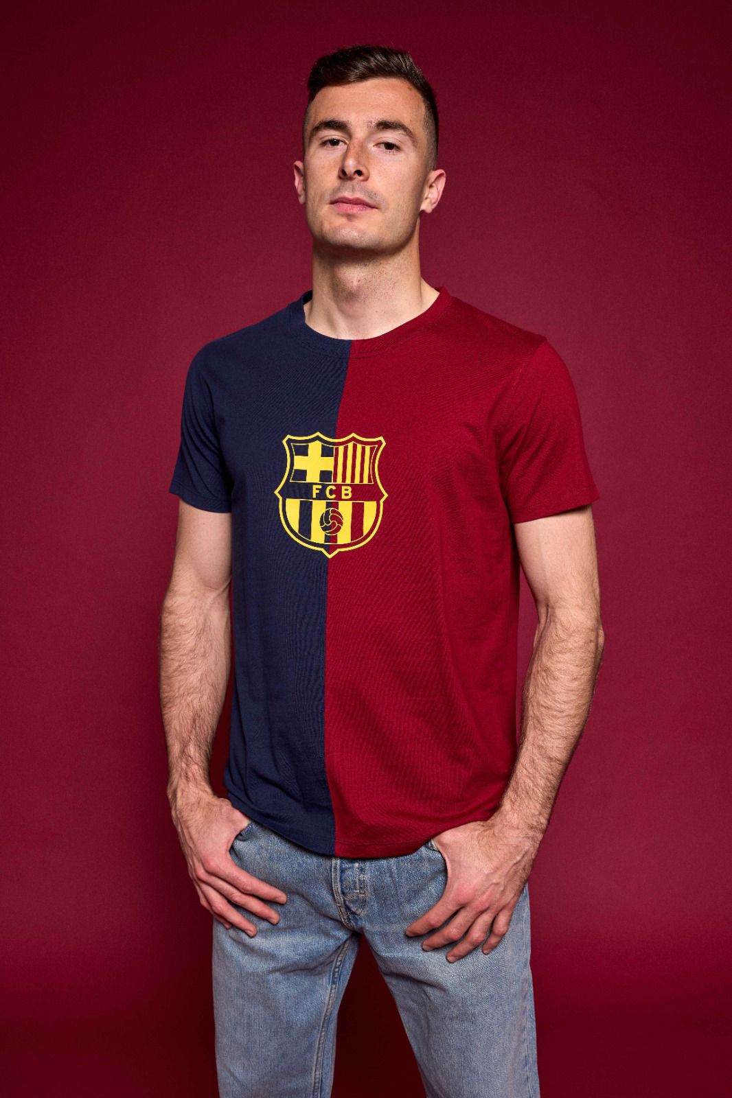 T-shirt de deux couleurs FC Barcelone